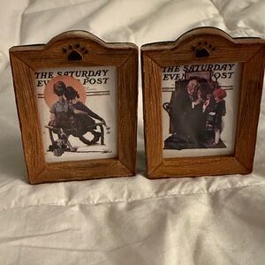 Boyds Bears Wooden Paw Photo Frames - Brown